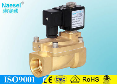 Brass Compact Solenoid Valve , BSPP Thread Normally Open Solenoid Valve Irrigation